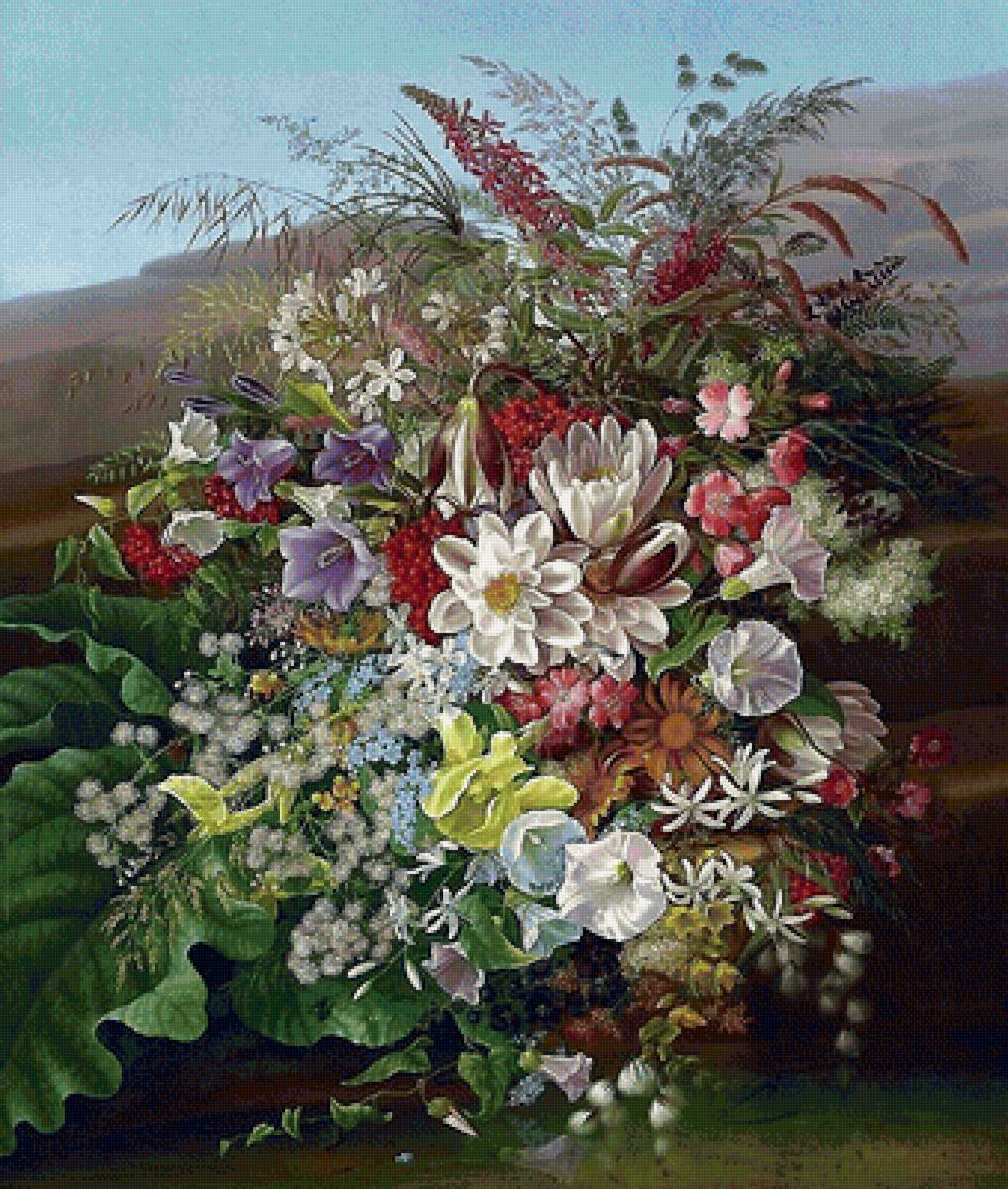 натюрморт - букет, картина, цветы - предпросмотр