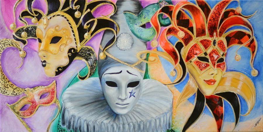 Карнавальные маски - маски, карнавал - оригинал