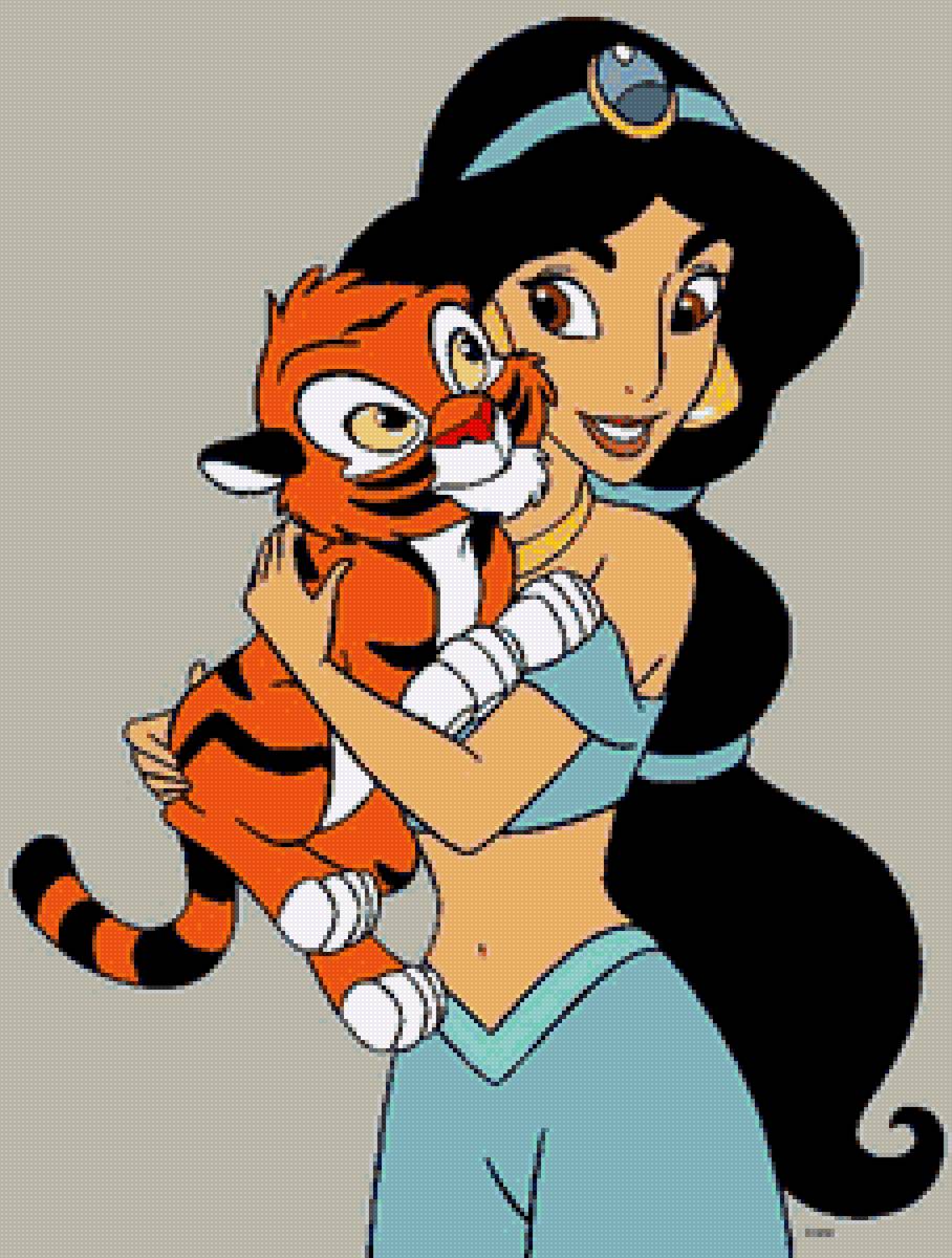 жасмин и тигренок - предпросмотр