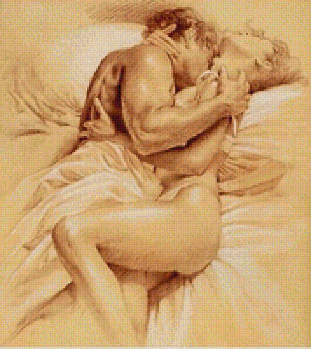 AMOR SEPIA - 178 x 200 cruces - предпросмотр