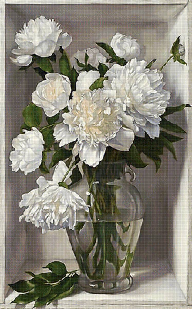 Серия "Пионы" - флора, букет, цветы, пионы - предпросмотр