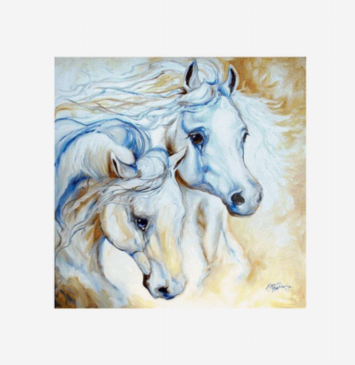 Две лошади - лошади, животные - предпросмотр