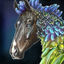 Схема вышивки «Лошадь»
