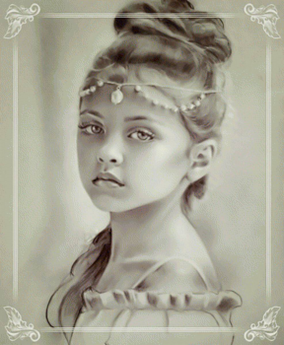 Маленькая принцесса - маленькая девочка - предпросмотр