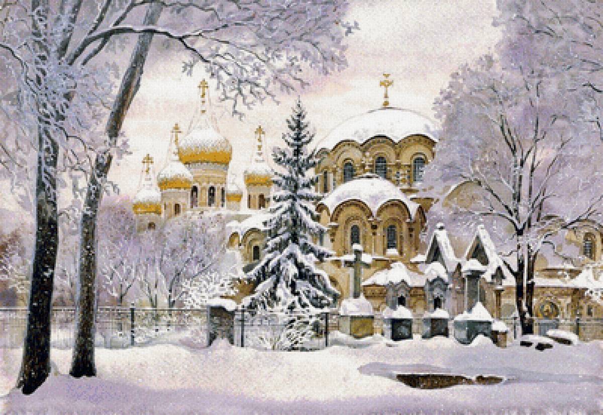 Храм - храм, церковь, зима - предпросмотр