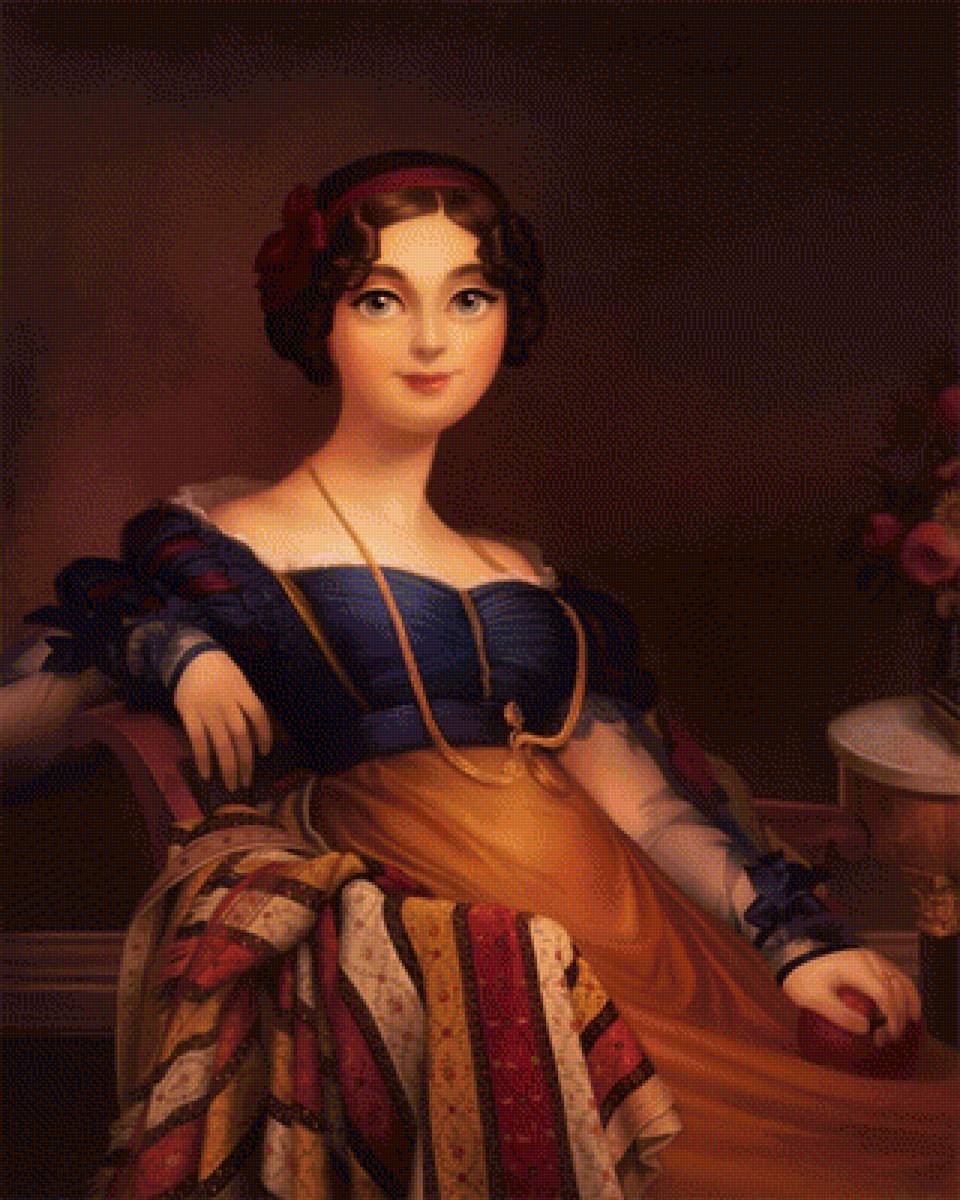 Девушка - девушка, рисунок - предпросмотр