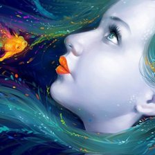 Схема вышивки «Русалочка»