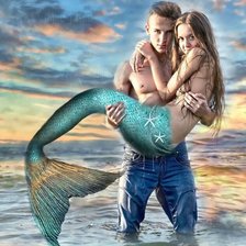 Схема вышивки «Русалочка»