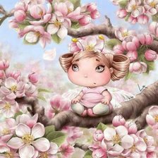 Схема вышивки «Девочка»