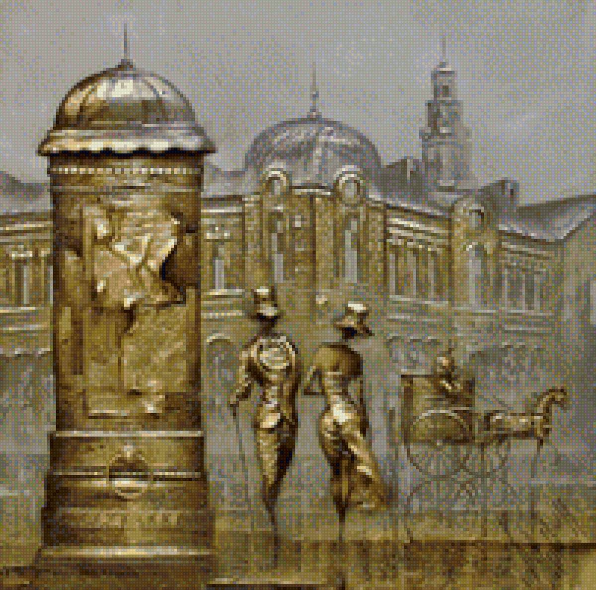 Пара - он и она., город, пара - предпросмотр