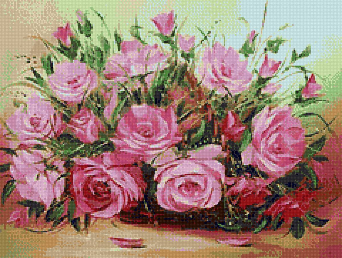 букет роз - букет, натюрморт, розы, цветы - предпросмотр