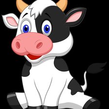 Схема вышивки «коровушка»