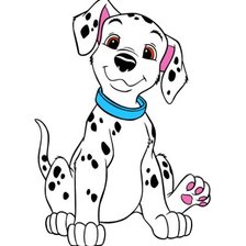 Схема вышивки «101 далматинец»