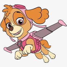 Схема вышивки «мультяшная собачка»