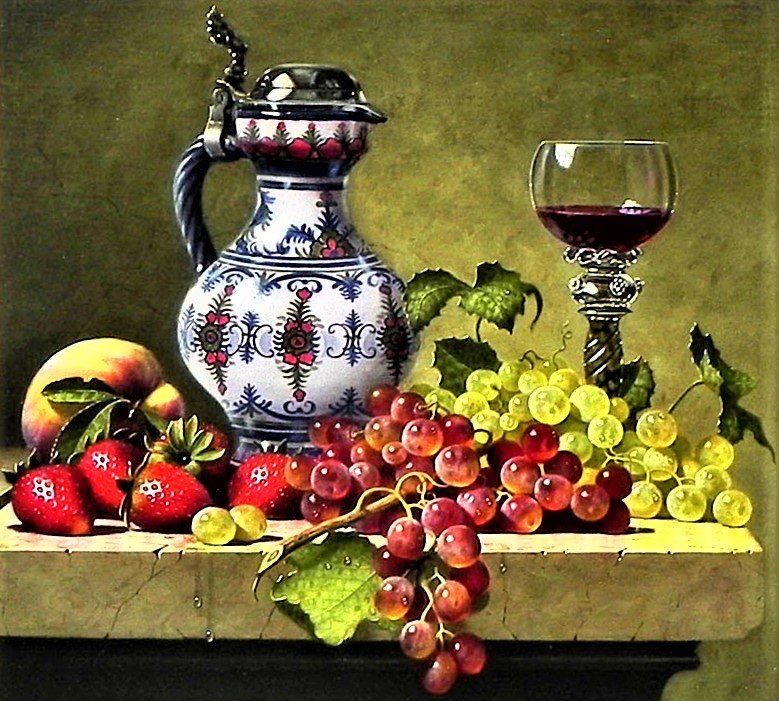 №1902703 - натюрморт, виноград - оригинал