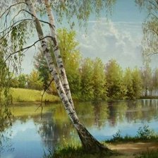 Схема вышивки «Пейзаж»