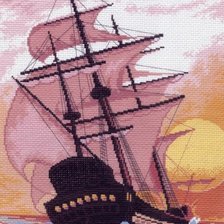 Схема вышивки «корабль»