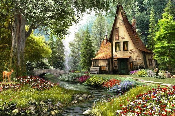 Домик в лесу - оригинал