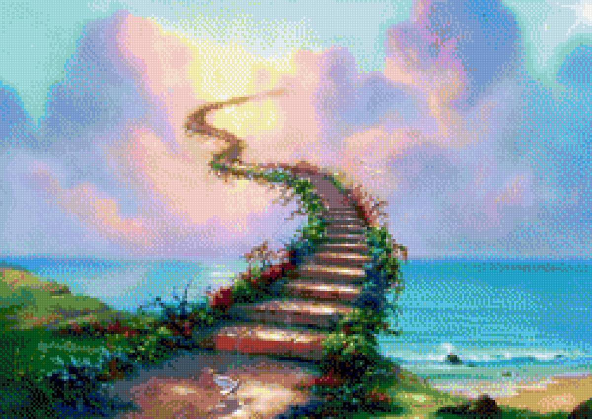 Лестница в небеса - небо, лестница - предпросмотр