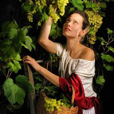 Схема вышивки «Девушка»