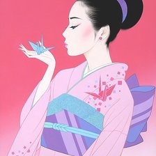 Схема вышивки «Девушка»