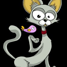 Схема вышивки «котейка»