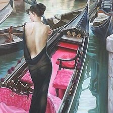 Схема вышивки «Девушка»