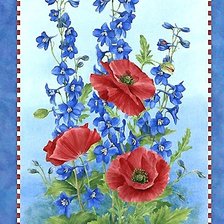 Схема вышивки «цветы»
