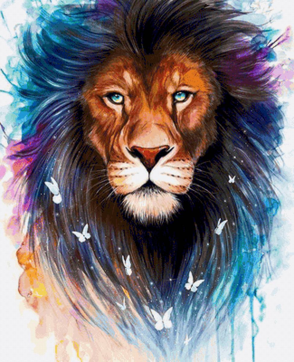 Лев - рисунок, животные, лев - предпросмотр
