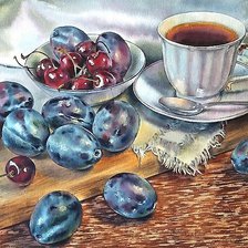 Схема вышивки «акварель»