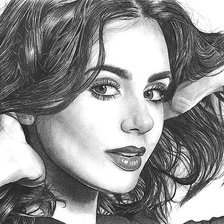 Схема вышивки «Девушка»