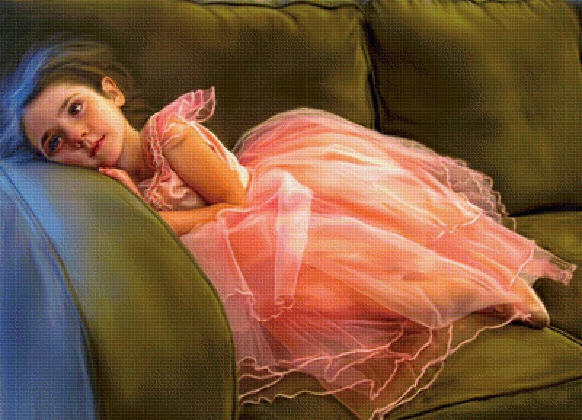 Девочка - рисунок, девочка - предпросмотр