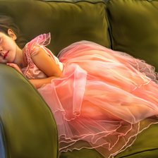 Схема вышивки «Девочка»