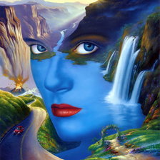 Схема вышивки «Она всюду»