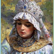 Схема вышивки «русская красавица»