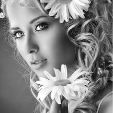 Схема вышивки «девушка»