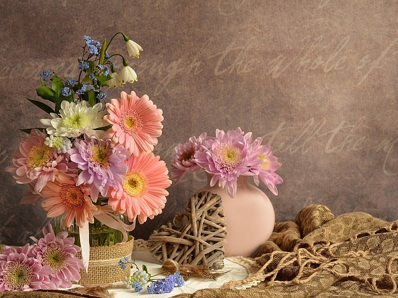 Натюрморт - букет, натюрморт, цветы - оригинал