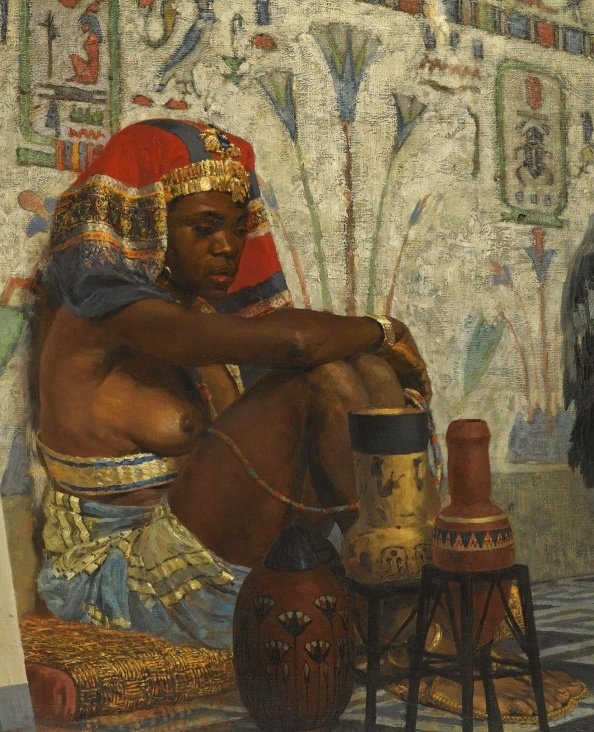 египетская девушка Поленов фрагмент - египетская девушка, поленов - оригинал