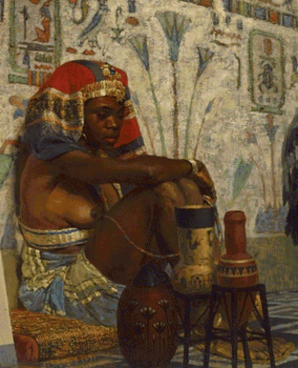 египетская девушка Поленов фрагмент - поленов, египетская девушка - предпросмотр