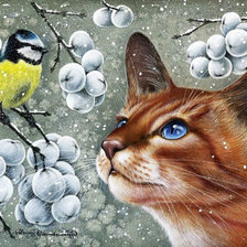 Схема вышивки «mačka»