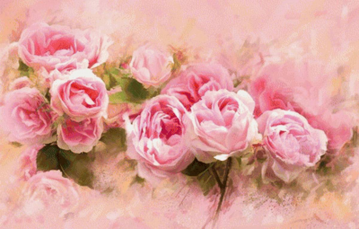 Розы - рисунок, цветы, розы - предпросмотр