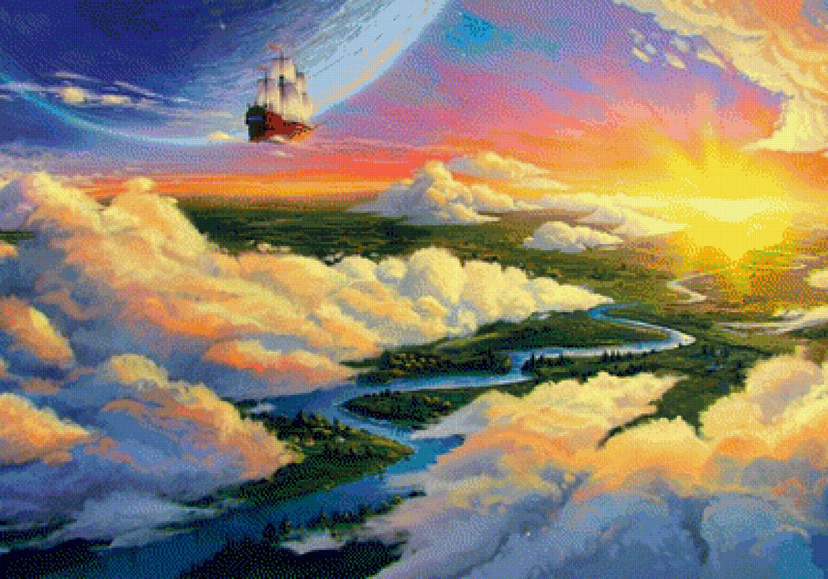 Летучий корабль - фэнтэзи - предпросмотр