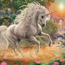 Схема вышивки «единорог для замужества»