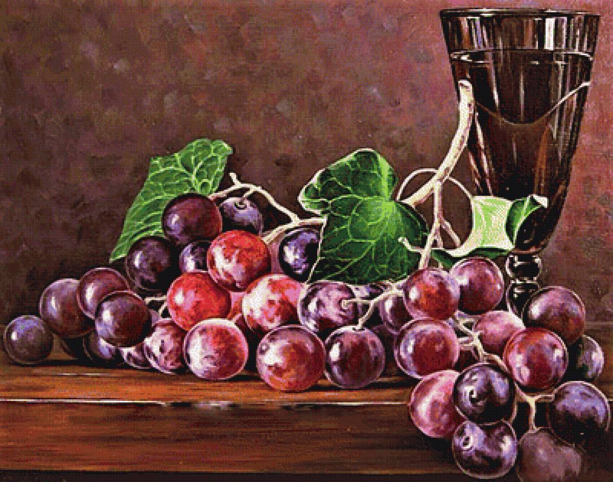 №1908050 - натюрморт, виноград - предпросмотр