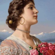 Схема вышивки «девушка»