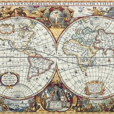Оригинал схемы вышивки «Карта мира» (№1908306)