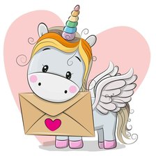 Схема вышивки «единорог»