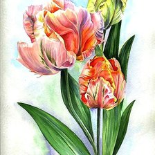 Схема вышивки «цветы»