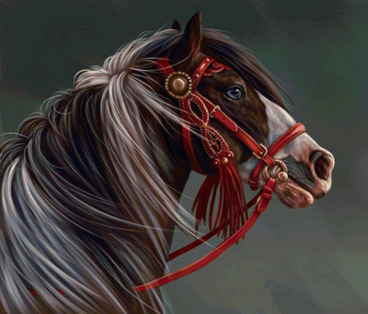 Лошадь - животные, рисунок, лошадь - предпросмотр