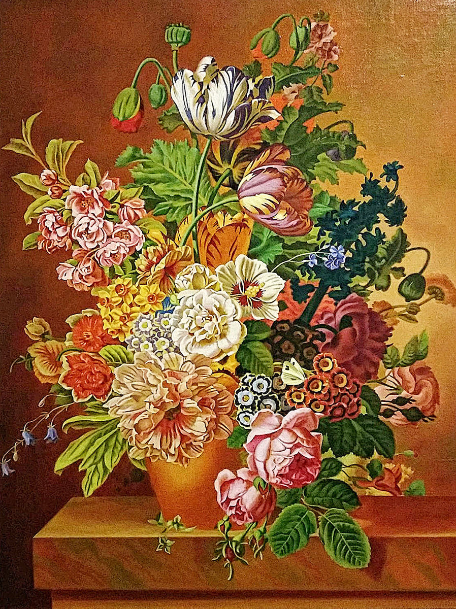 Натюрморт - букет, цветы, цветы в вазе - оригинал